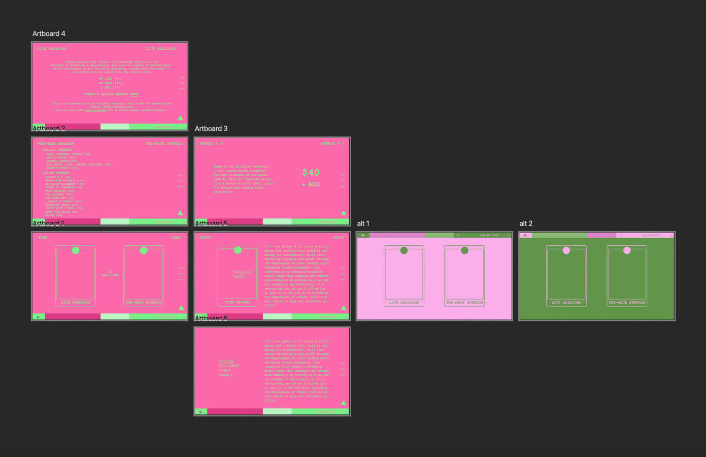 initial Photoshop design before building in Carrd initial Photoshop design before building in Carrd