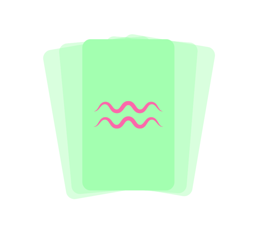 Pre-made spreads tarot card. Click to take you to the pre-made spreads page.