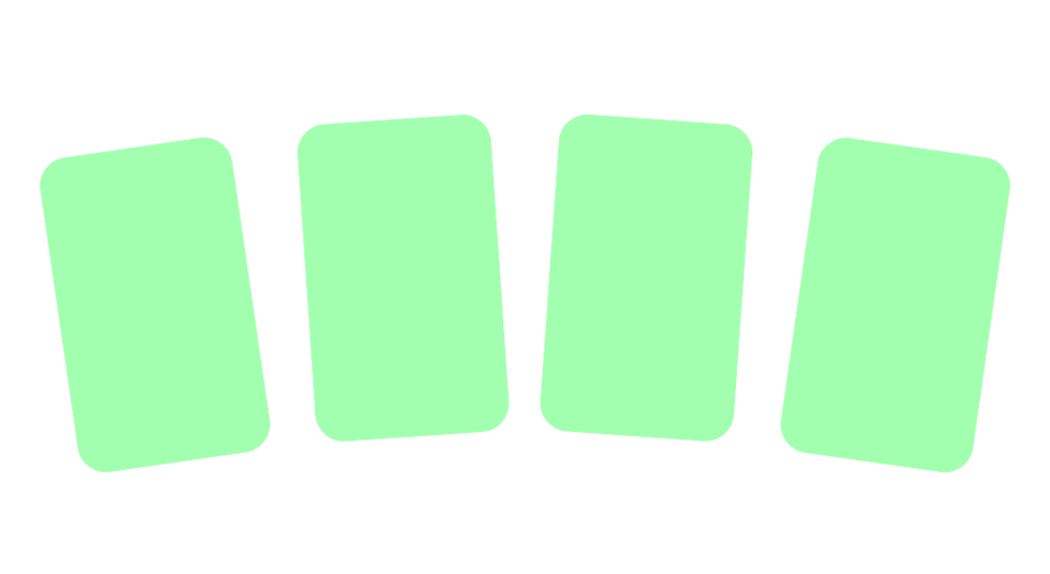 Pre-made spreads tarot card. Click to take you to the pre-made spreads page.