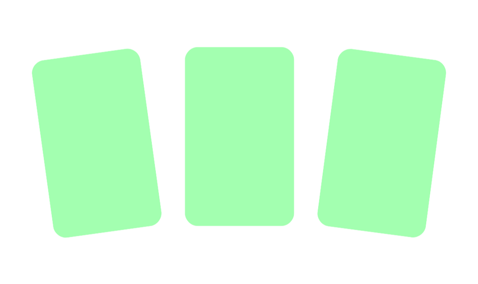 Pre-made spreads tarot card. Click to take you to the pre-made spreads page.