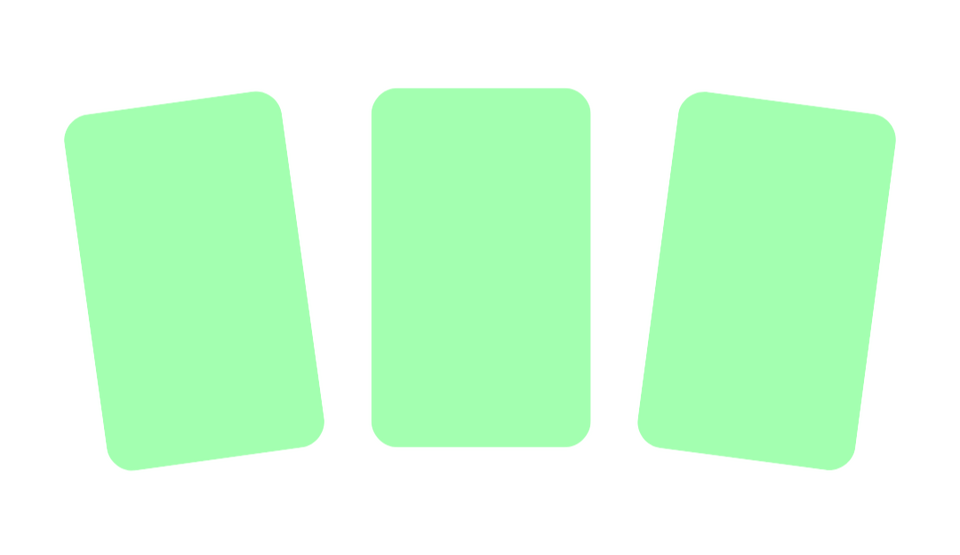 Pre-made spreads tarot card. Click to take you to the pre-made spreads page.